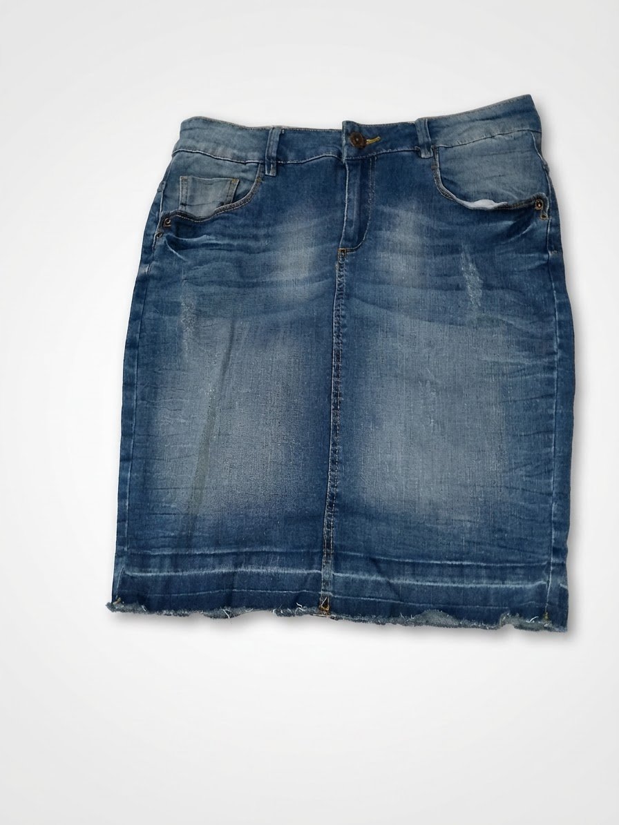 Jupe en jean bleu 