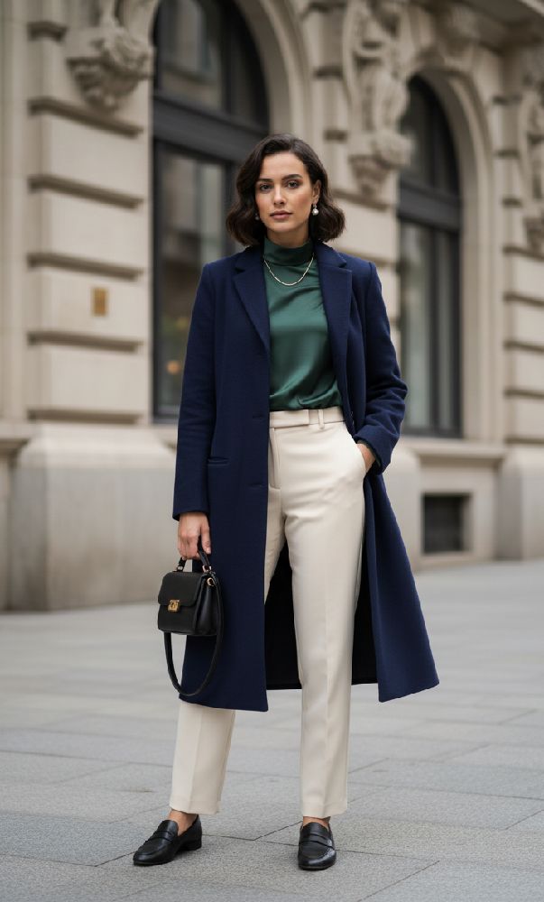 Manteau bleu marine 