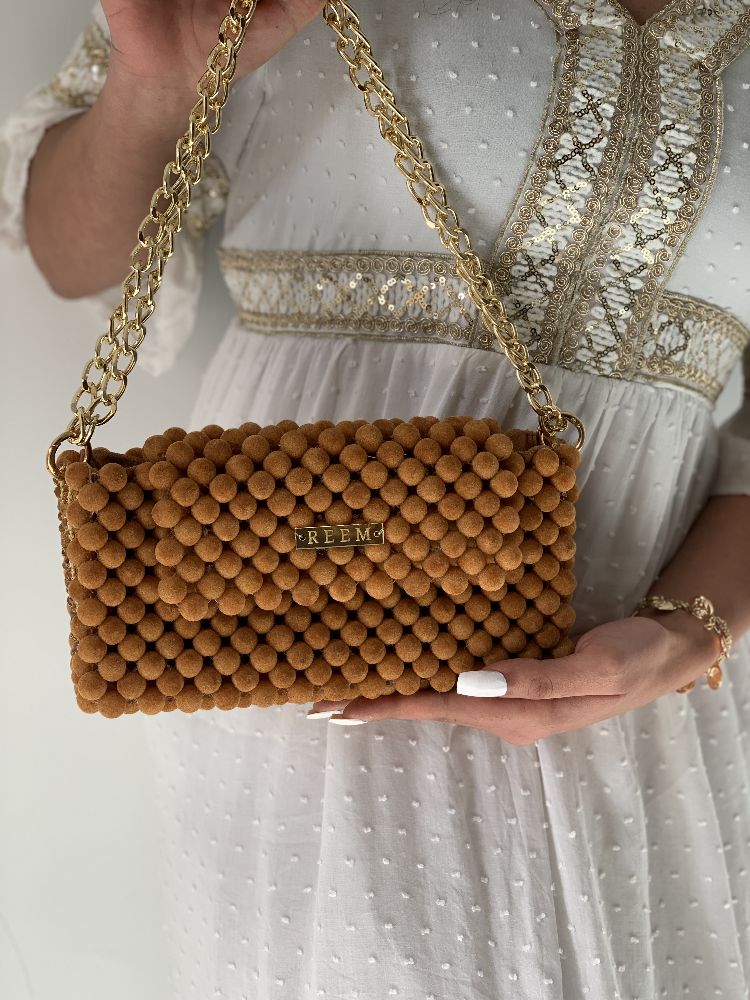 Sac en perle velour 