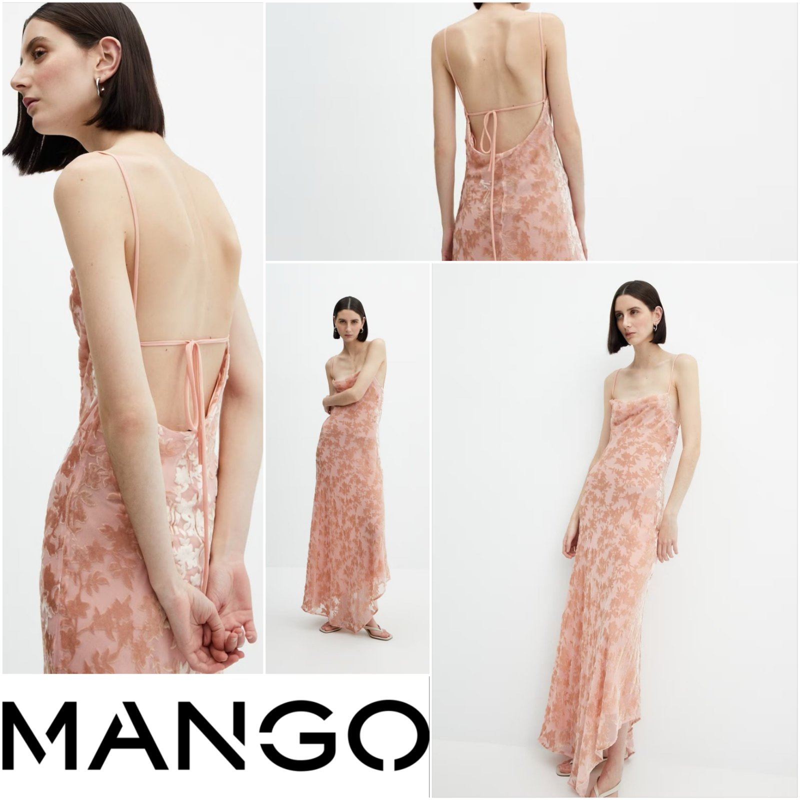 ROBE ASYMÉTRIQUE COL DRAPÉ Mango ✨ 