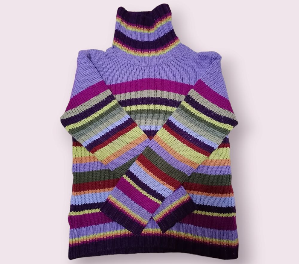 Pull col roulé