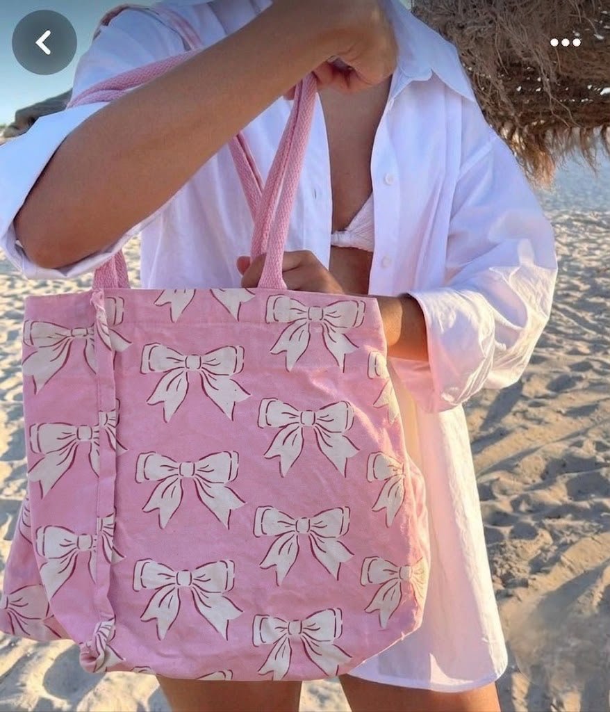 Tote bag rose 🎀🌸 