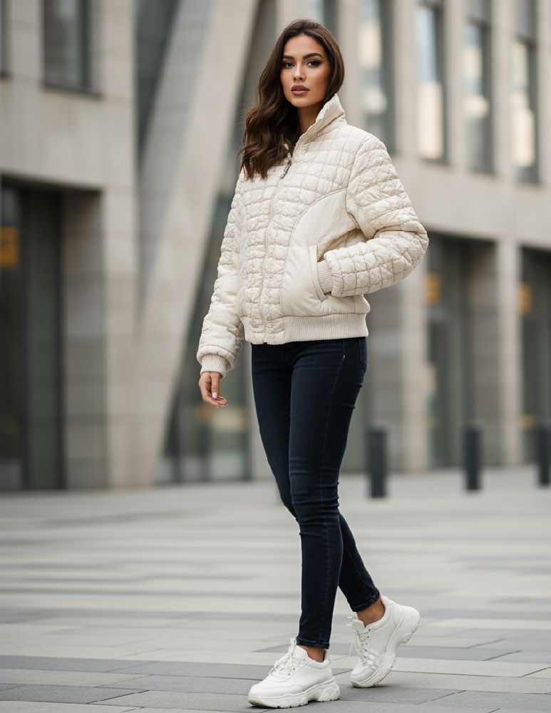 Blouson blanc cassé 