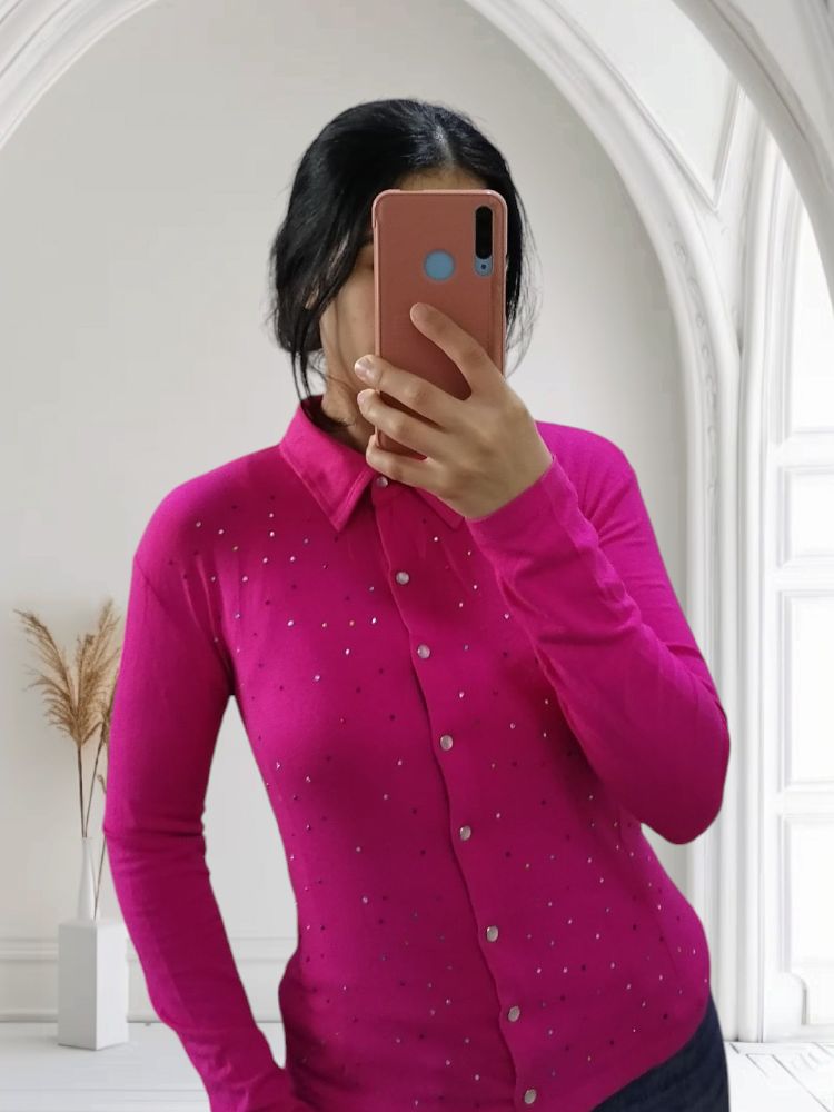 Chemise rose 
