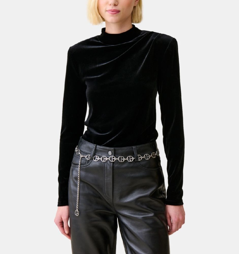 Pull velours noir 