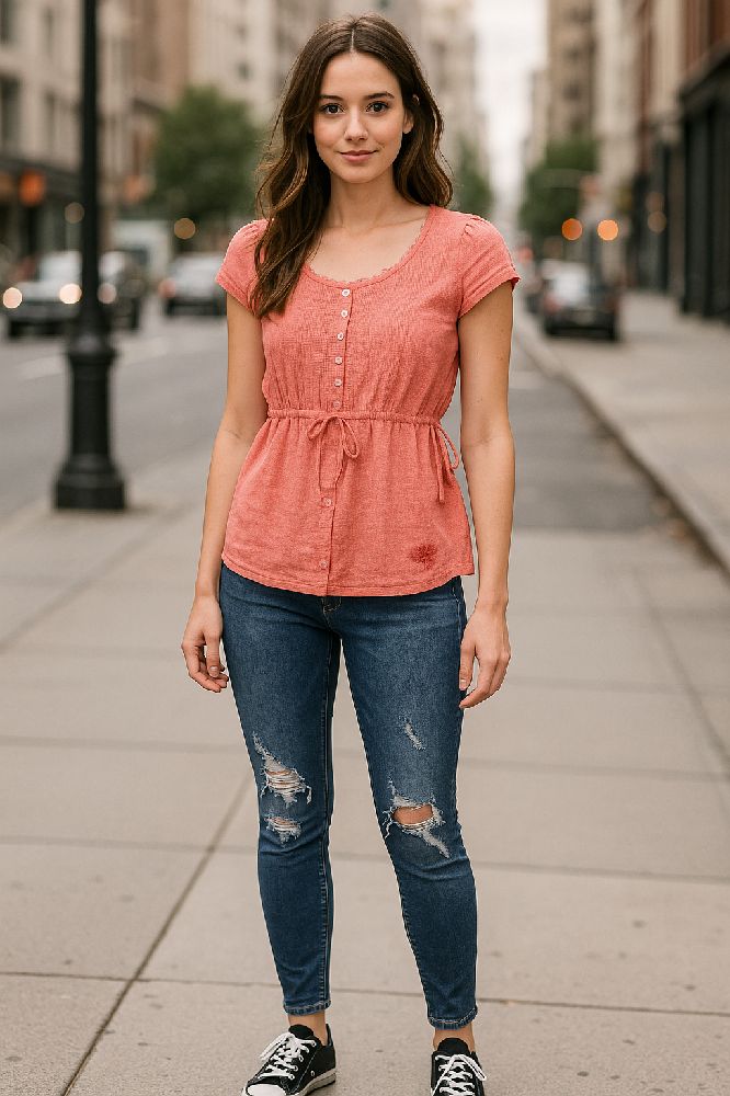 Pantalon jeans + chemise 