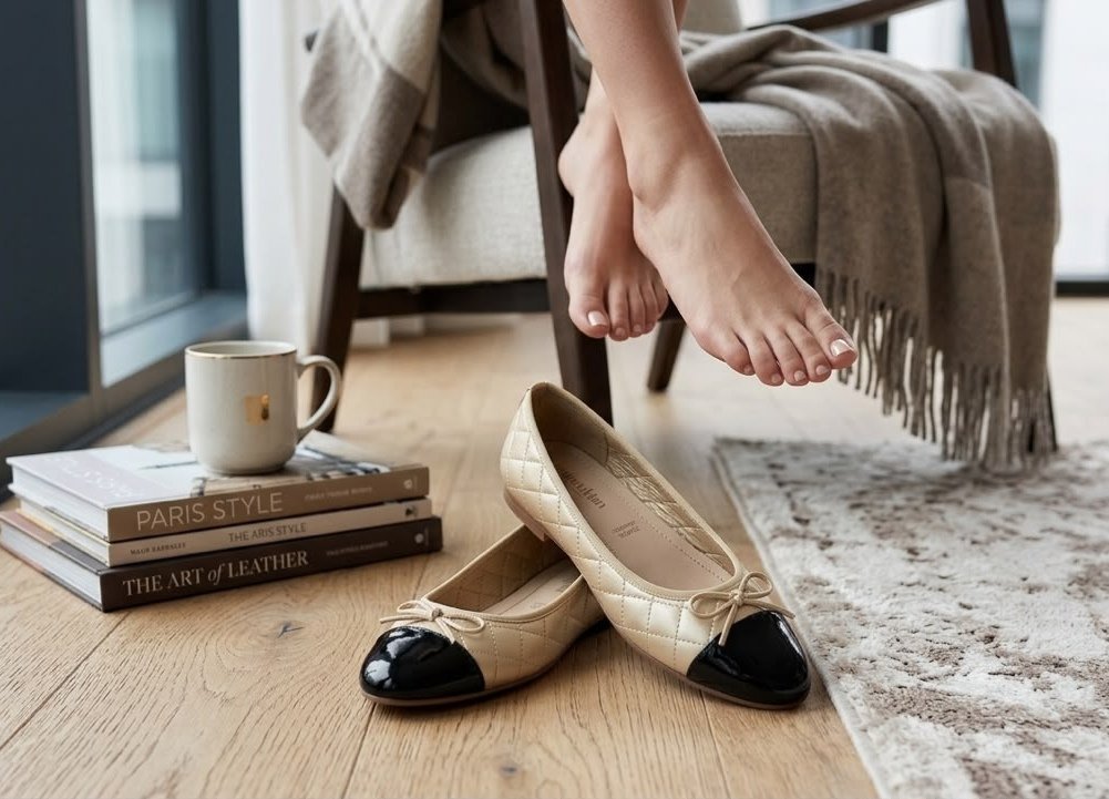 Ballerines matelassées de Manoukian 🤎✨ 