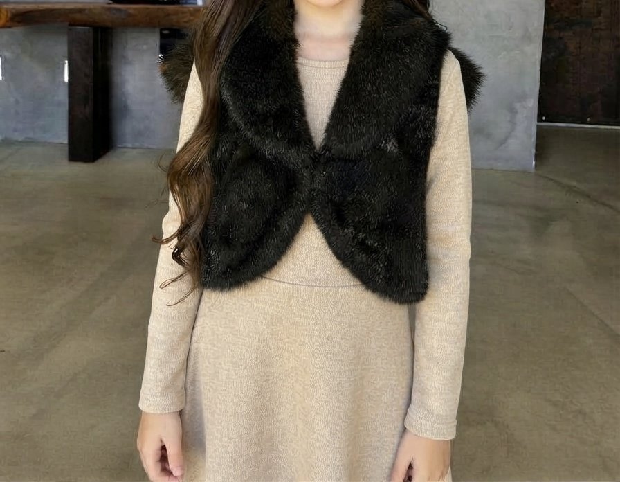 Gilet sans manches en fourrure ✨ 