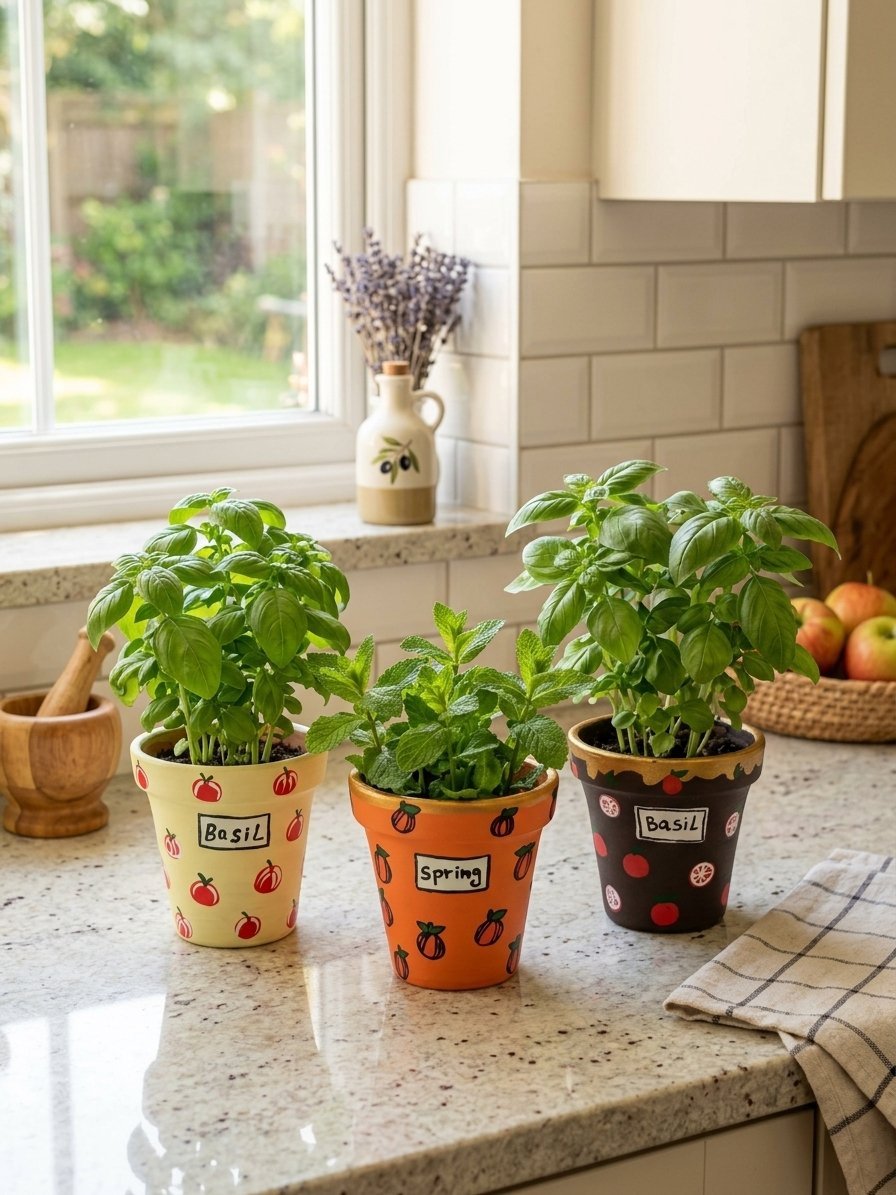 3 pots des plantes 