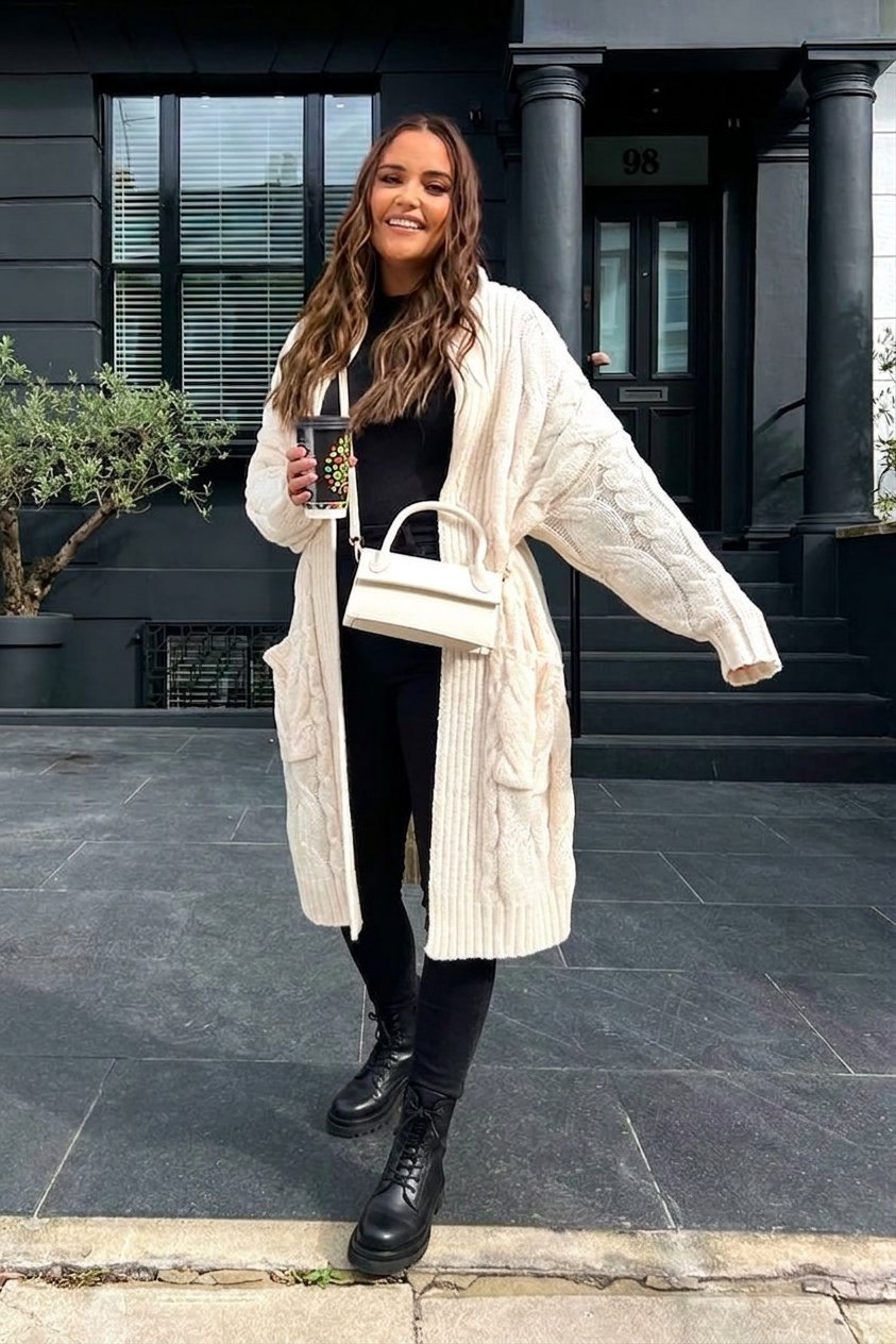  cardigan blanc cassé 🤍✨ 