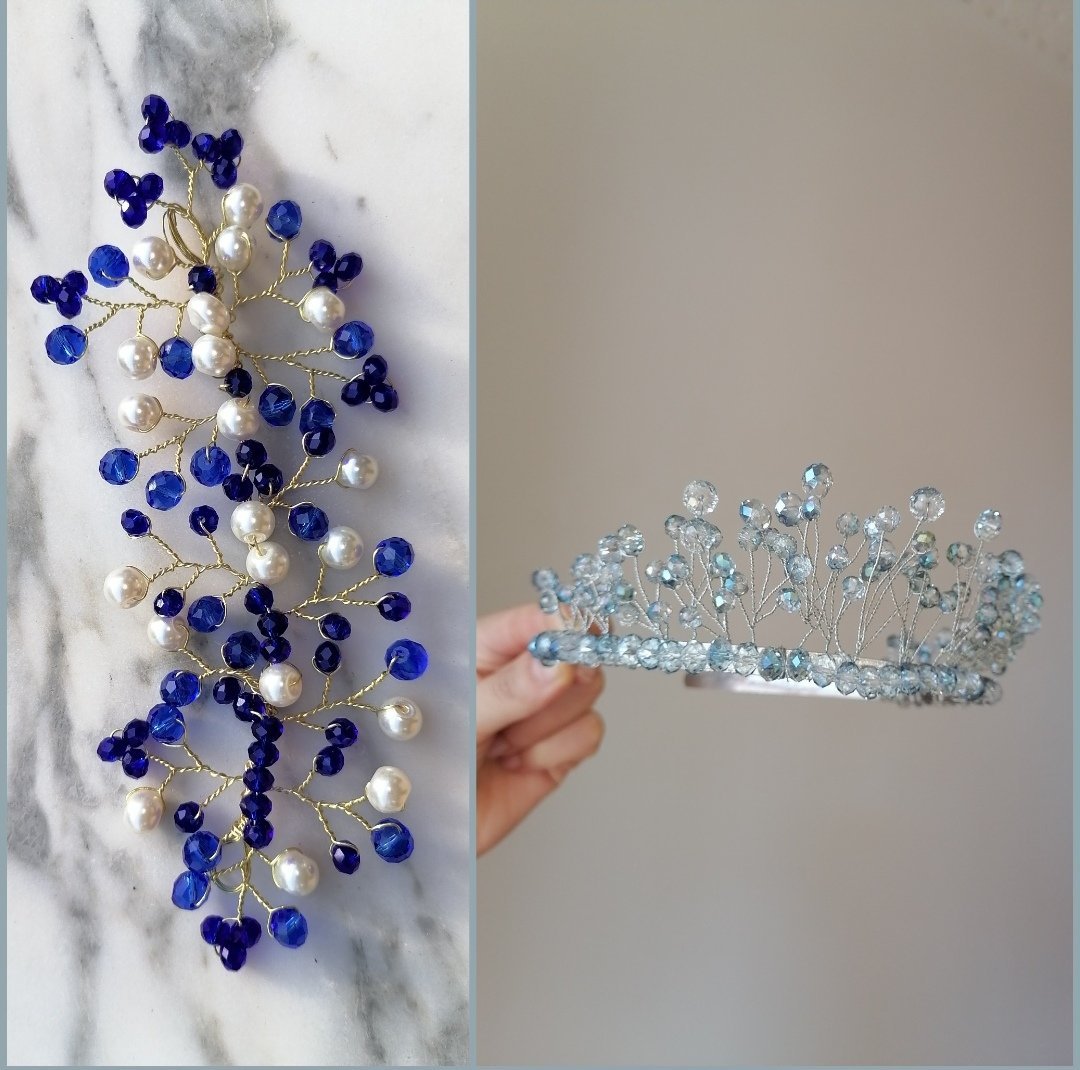 Couronne + broche cheveux👑✨ 