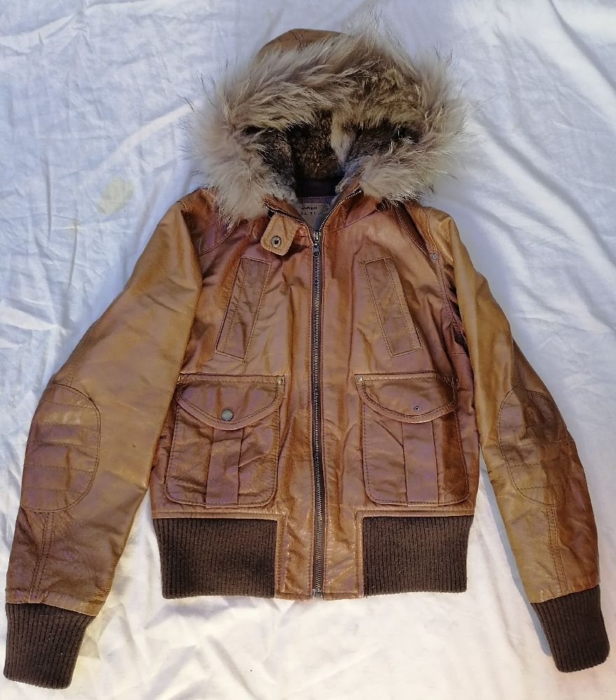 veste cuire 