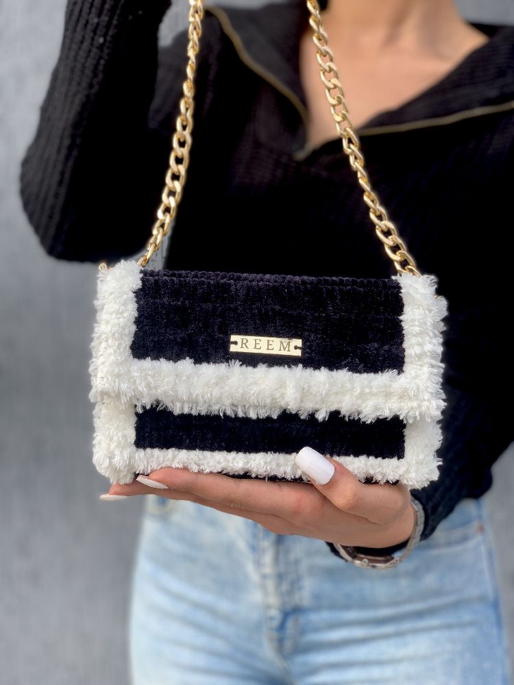 Sac noir et blanc 