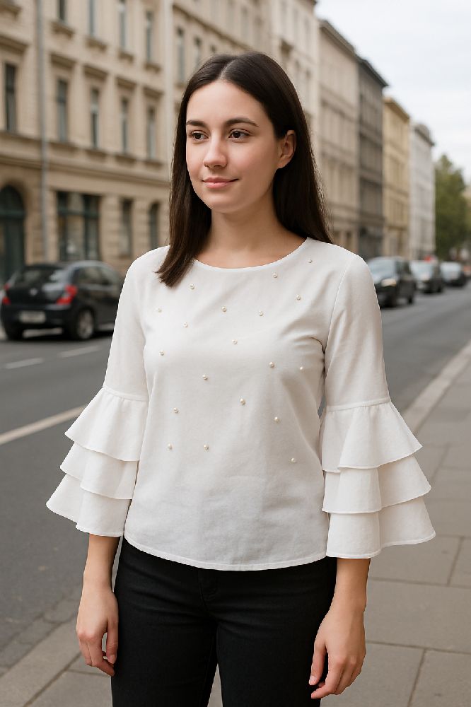 Blouse bleu clair 