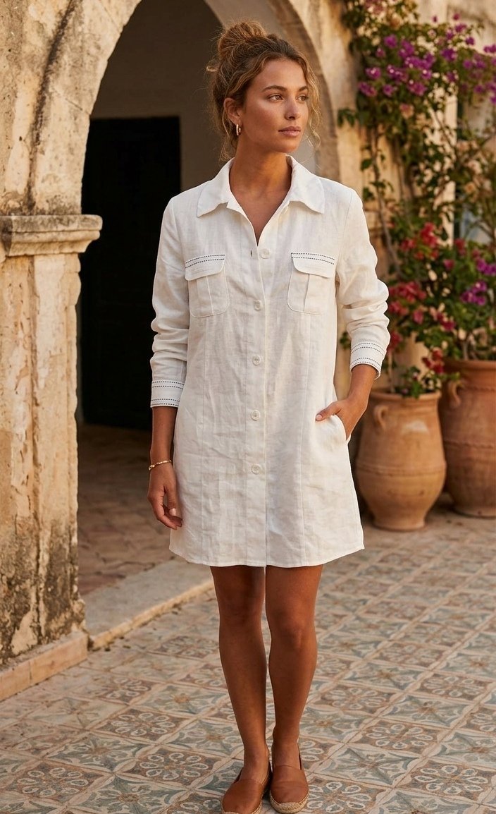Chemise blanche à manches longues 🤍 