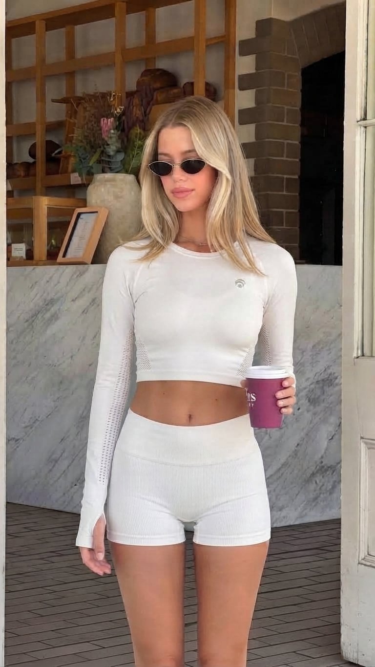 Crop top à manches longues 🤍 