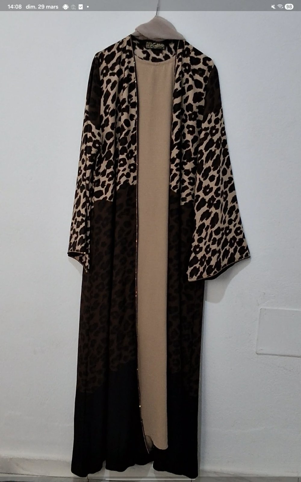 Abaya stylé 3 pièces 