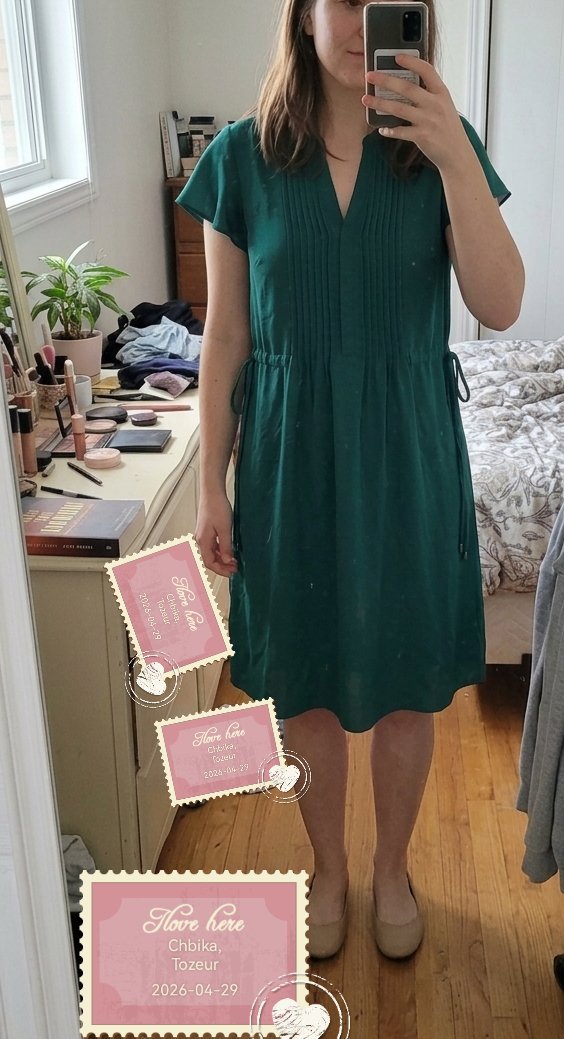 Robe vert bouteille taille 40 h&m