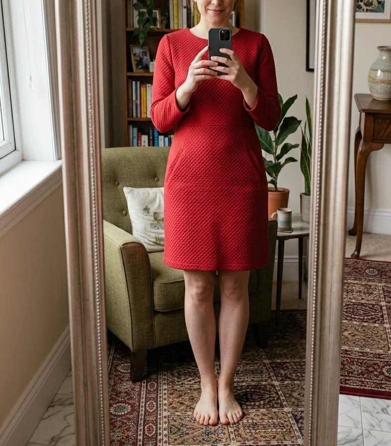 Belle robe sport chic rouge vif
