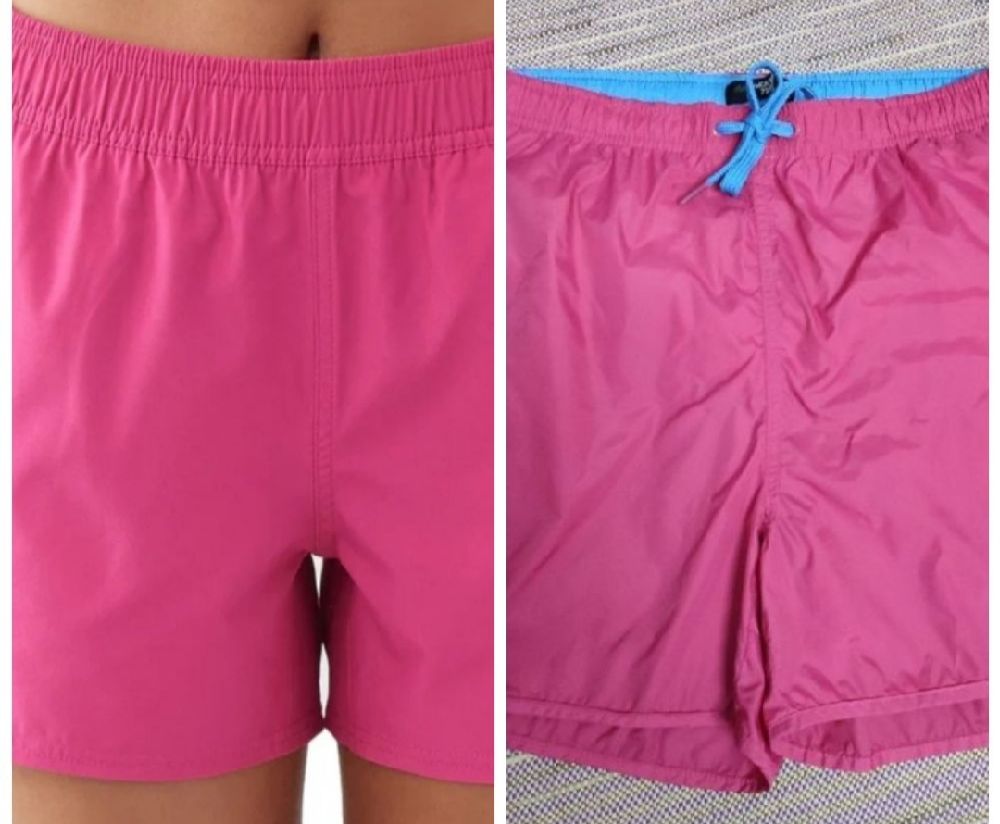 Maillot short en rose 