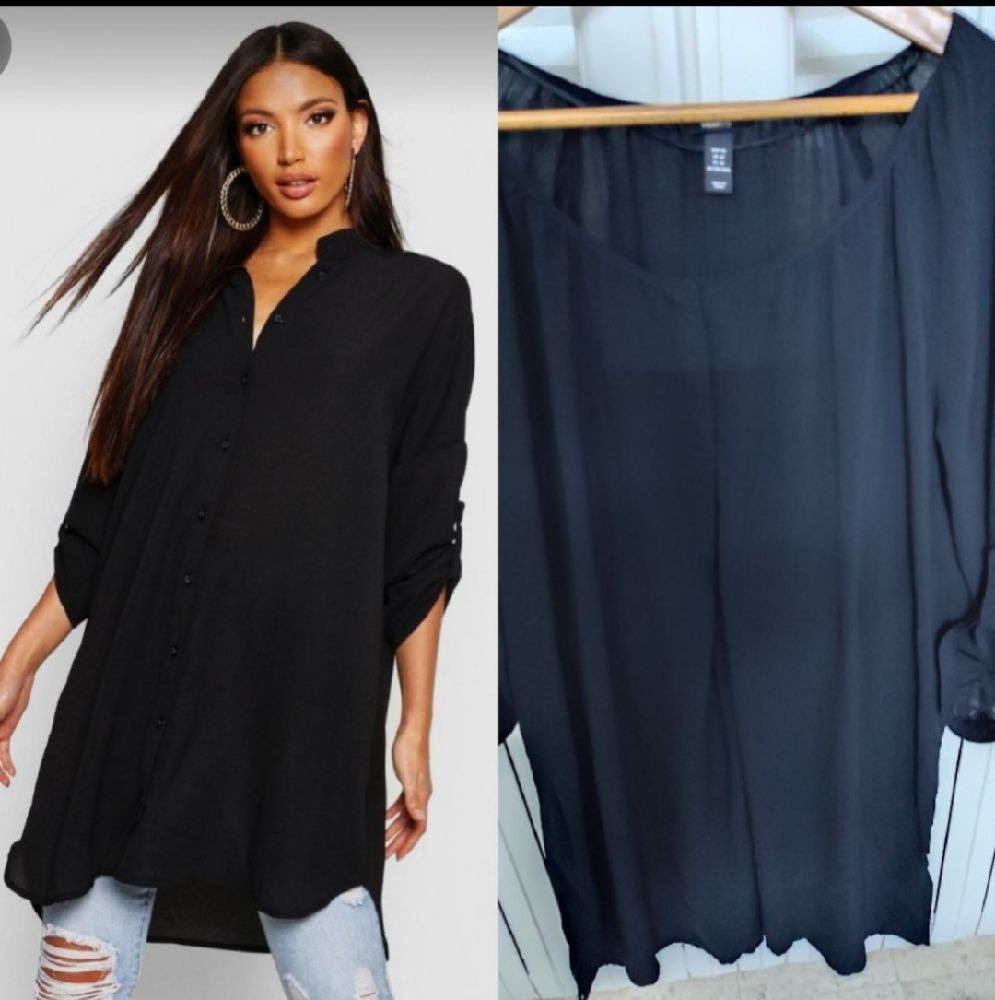 robe en noir de chez H M tlabbes xxxl 