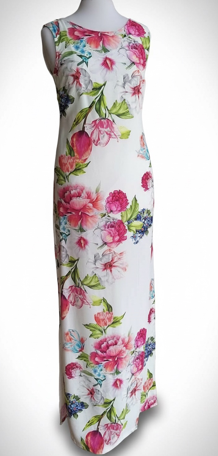 Robe fleuries en lin