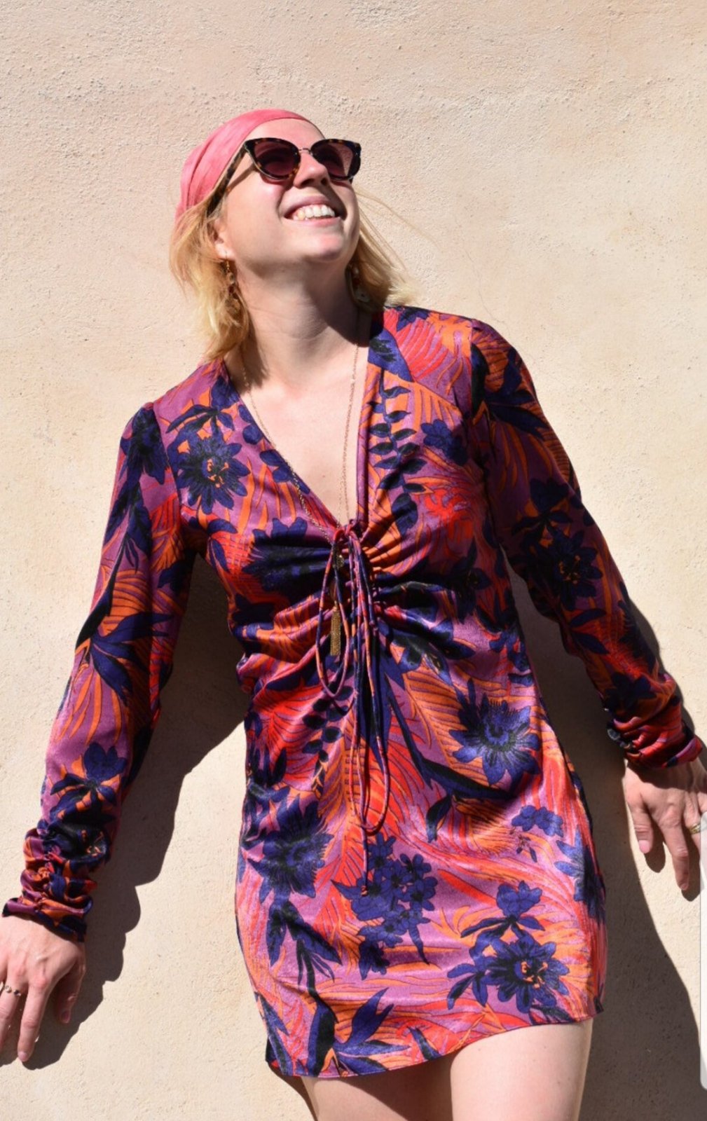Robe satinée zara