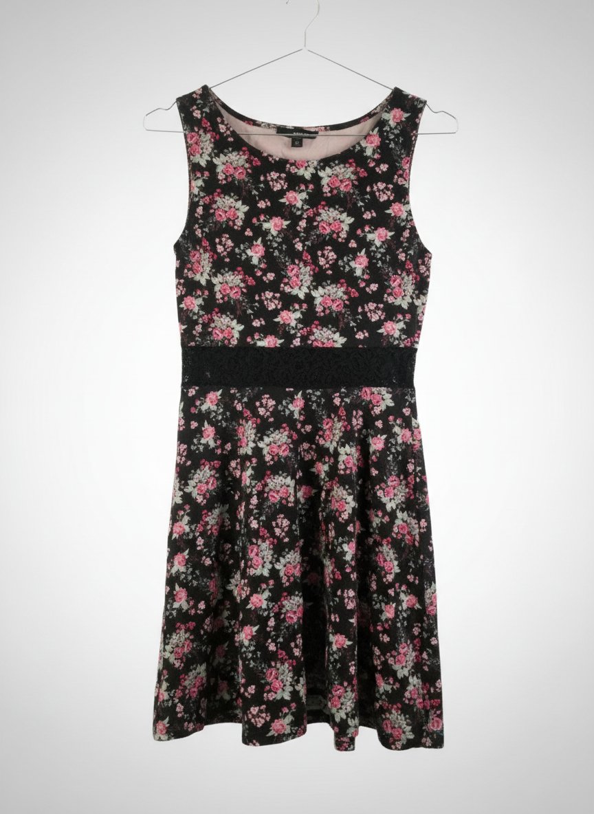 Robe floury multicolore 