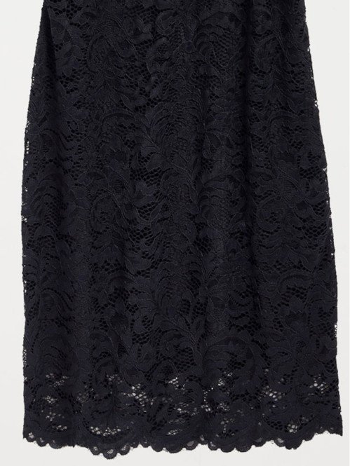 Jupe en dentelle noire