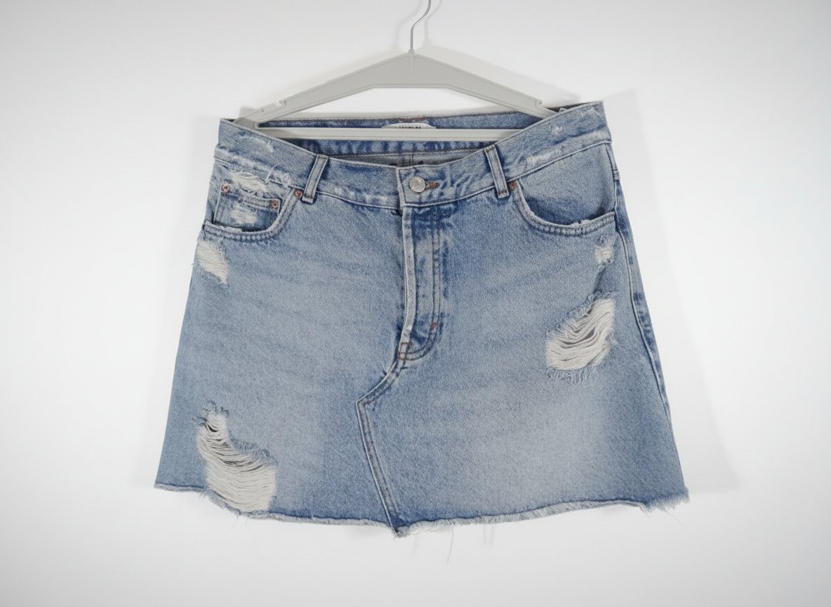 Mini jupe en denim 