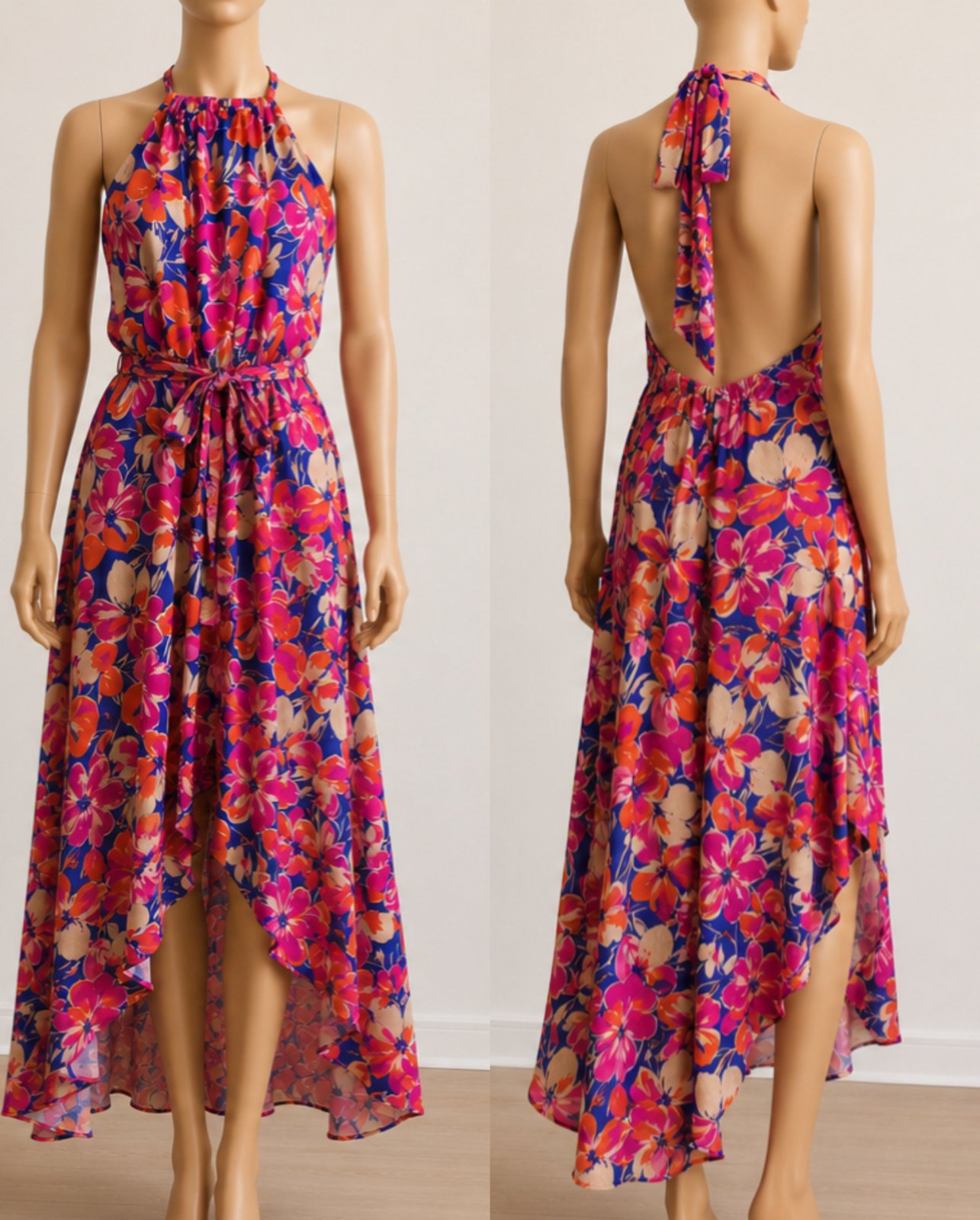 Robe florale dos nu , jamais portée 