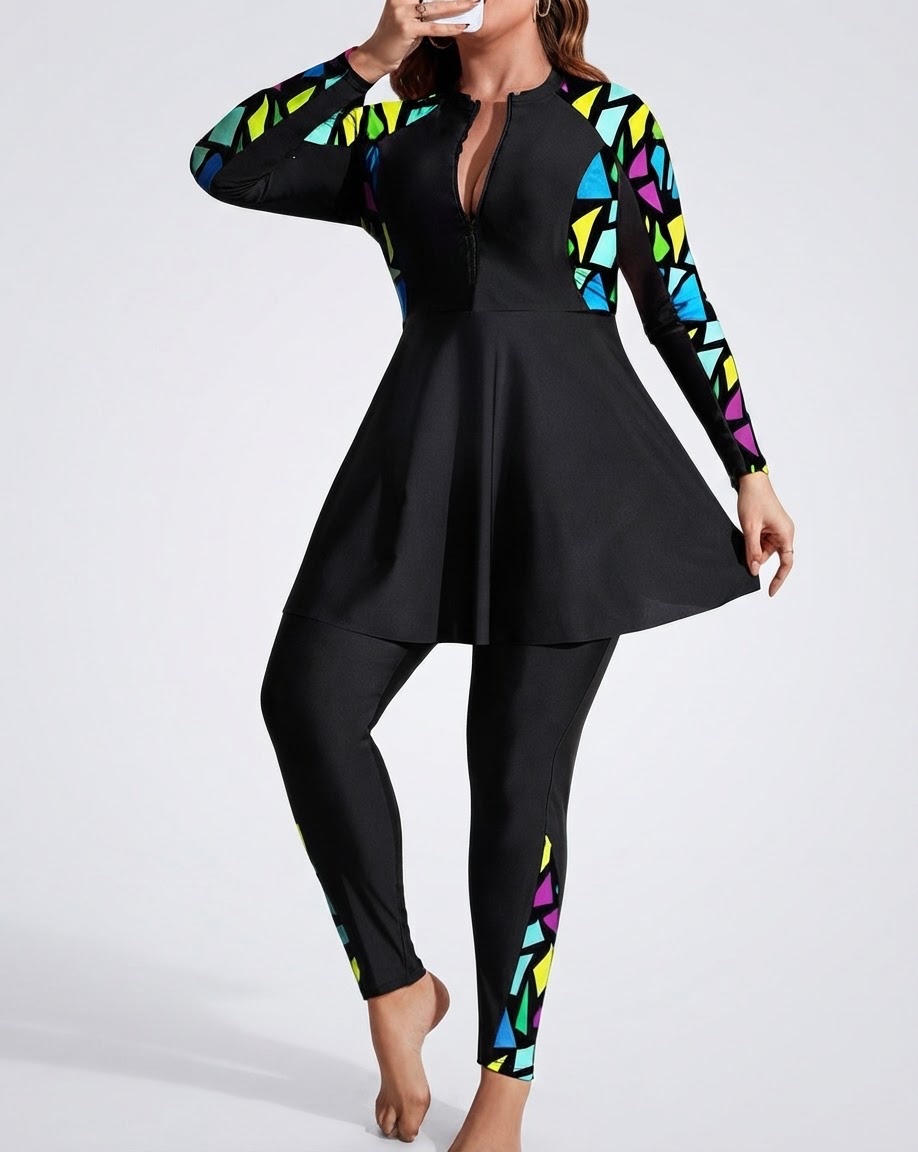 Lot Burkini avec cache maillot