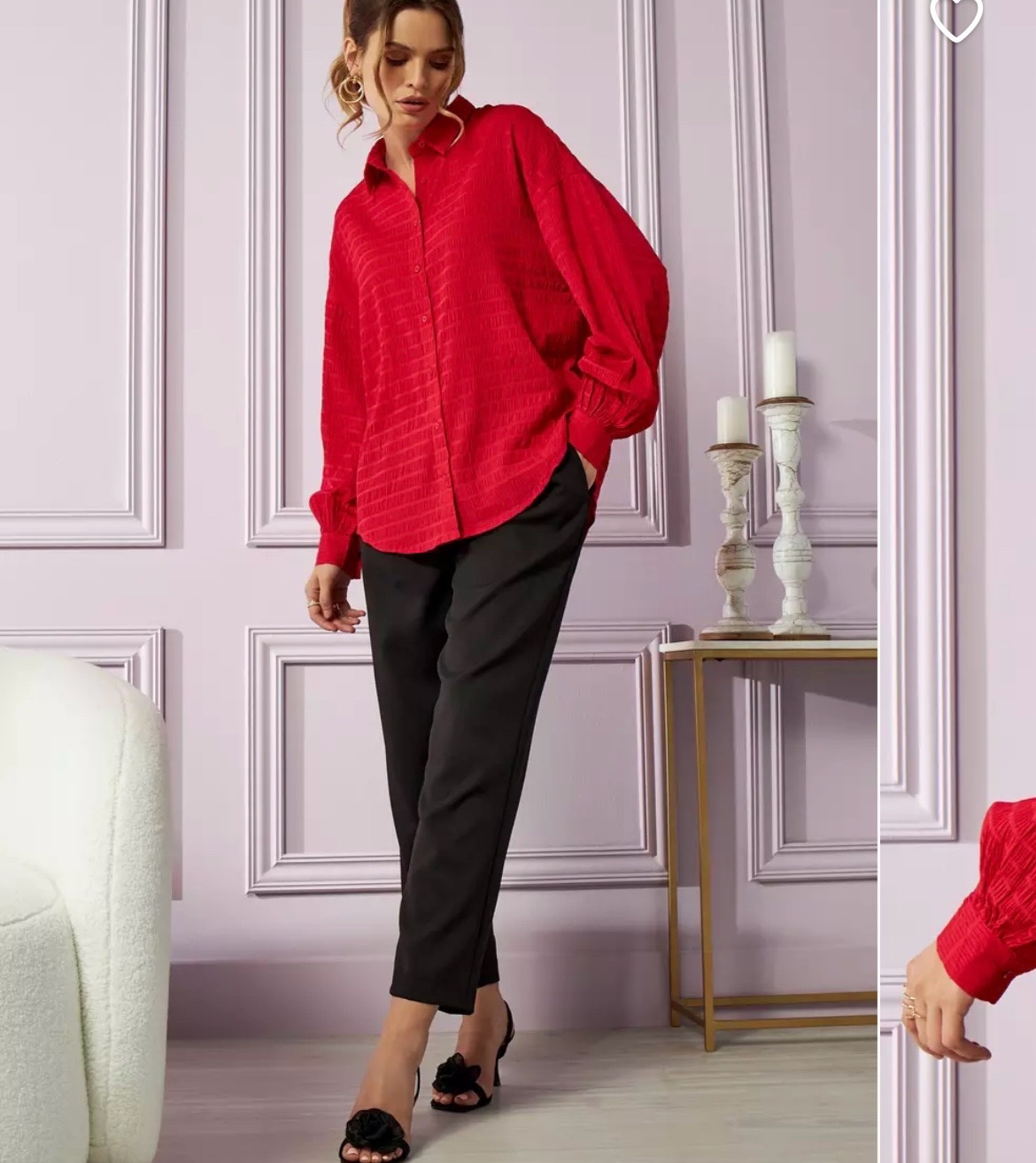 Chemise rouge