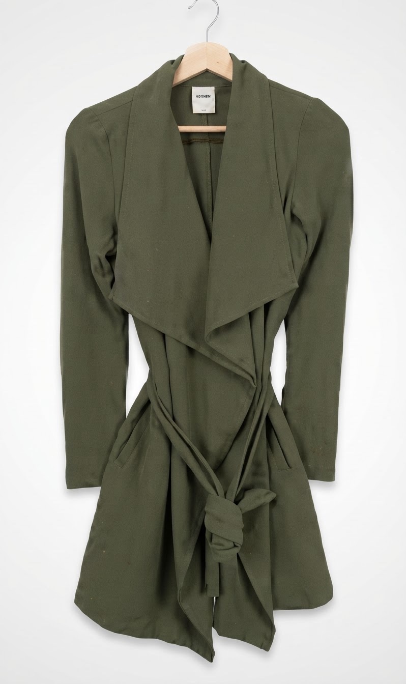Trench vert militaire