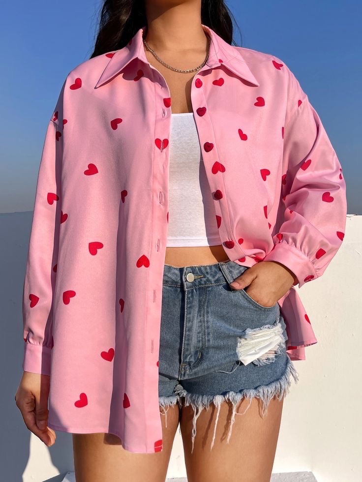Chemise rose