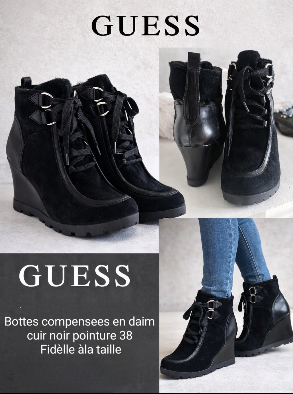 Bottes guess en tres bonne pointure 38