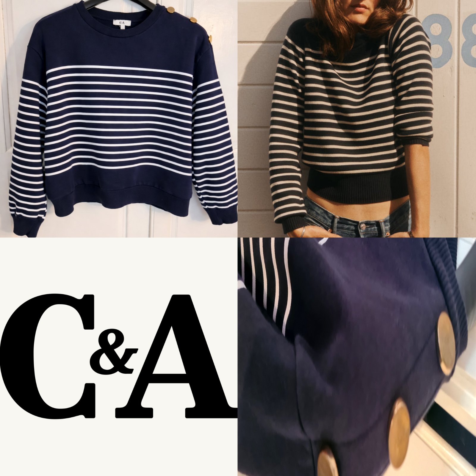 Pull a rayures en tres bonne etat la taille l