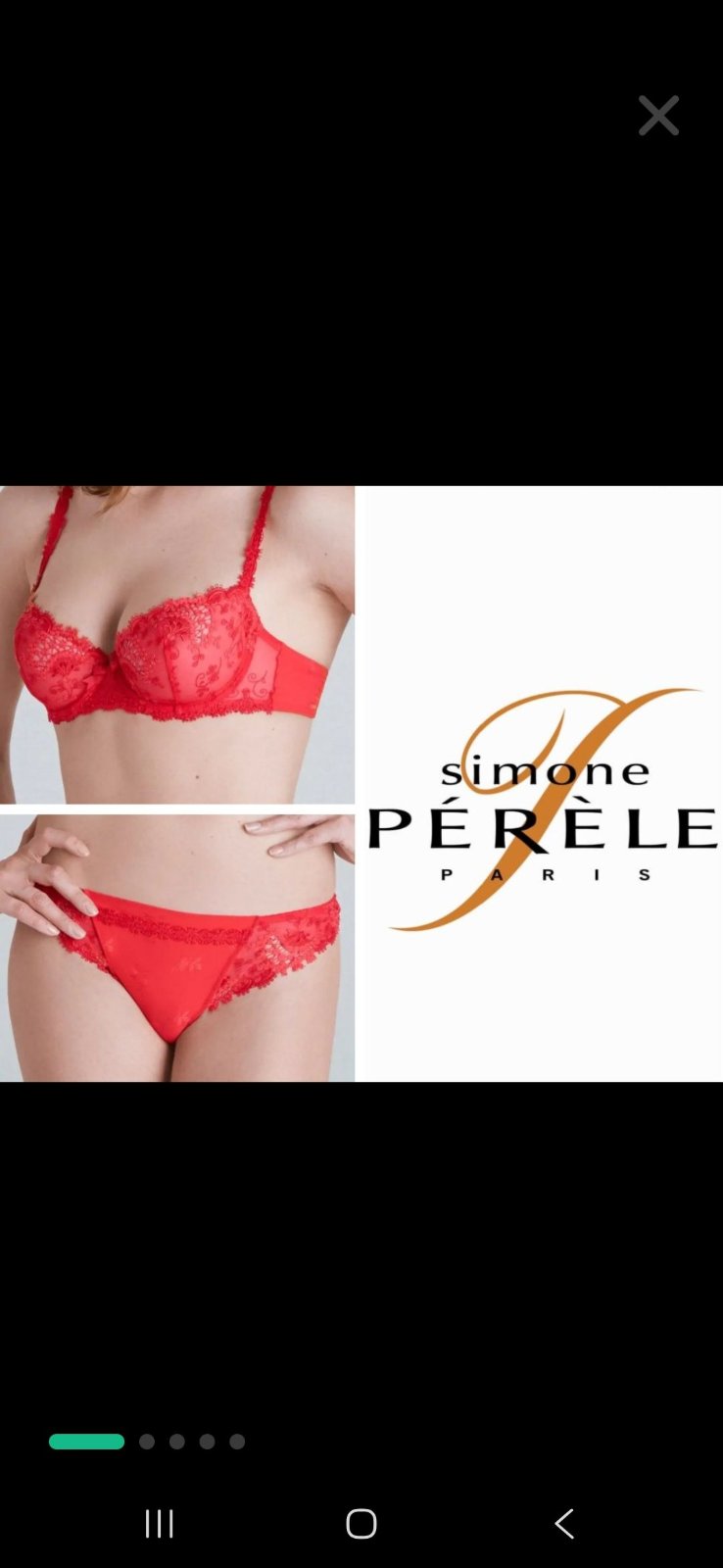 Ensemble lingerie etat neuf simone perele