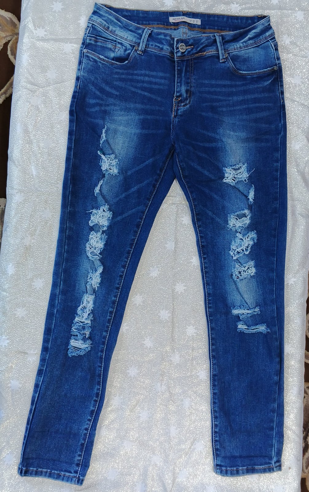 Pantalon jeans femme