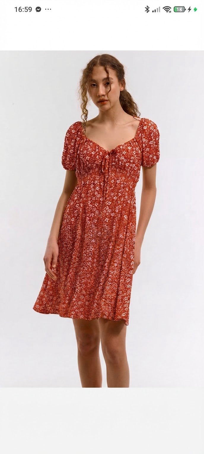 Robe courte rouge de la marque shein
