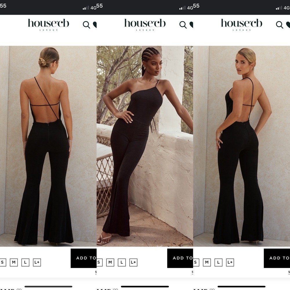 Combinaison noire de chez house of cb 