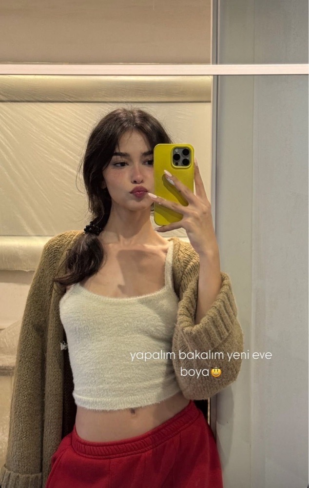 Fluffy knit crop top H&M