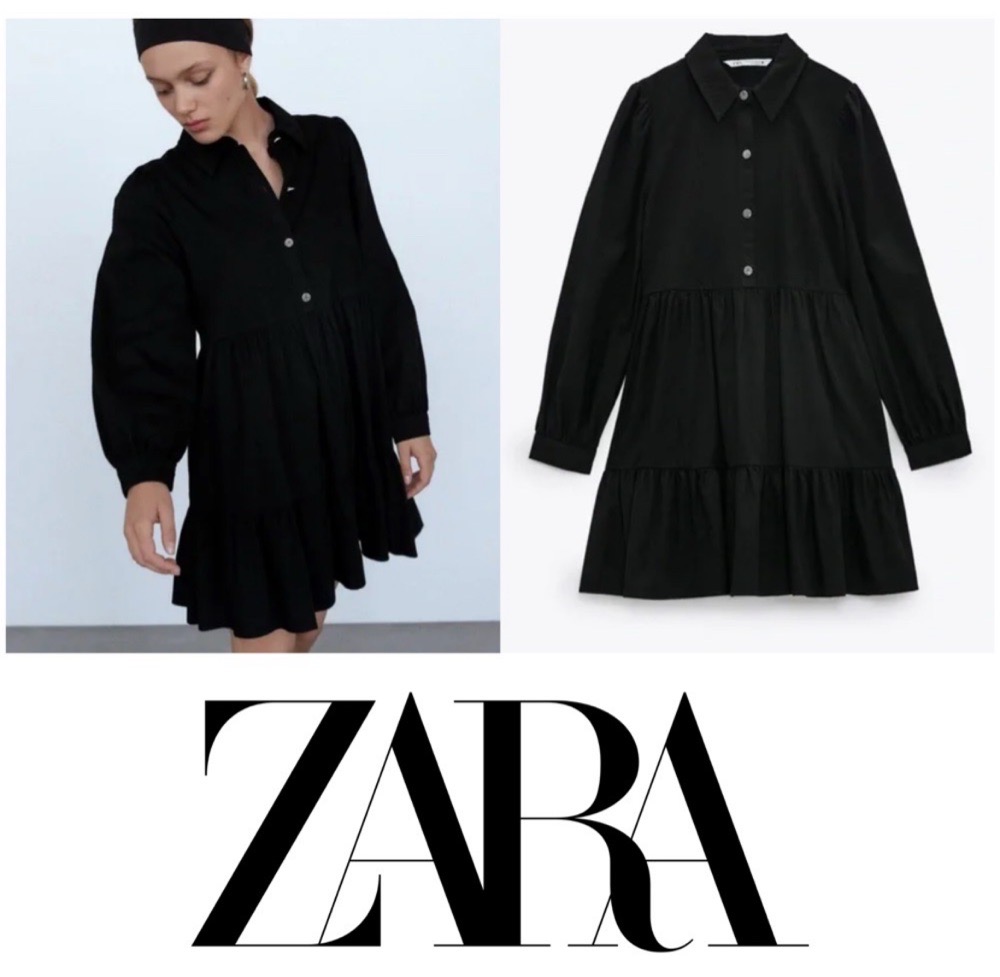 Robe en jean Noir
