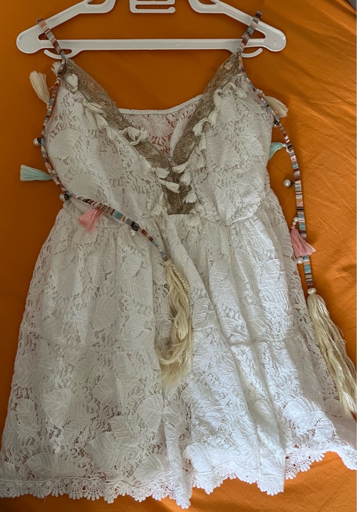 Robe blanche courte