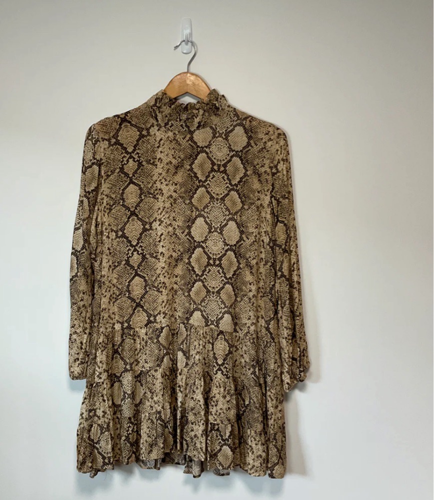 Zara - Robe à imprimé serpent