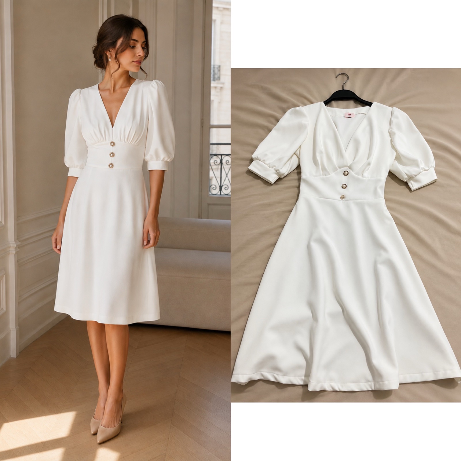 Robe blanche élégante 🤍
