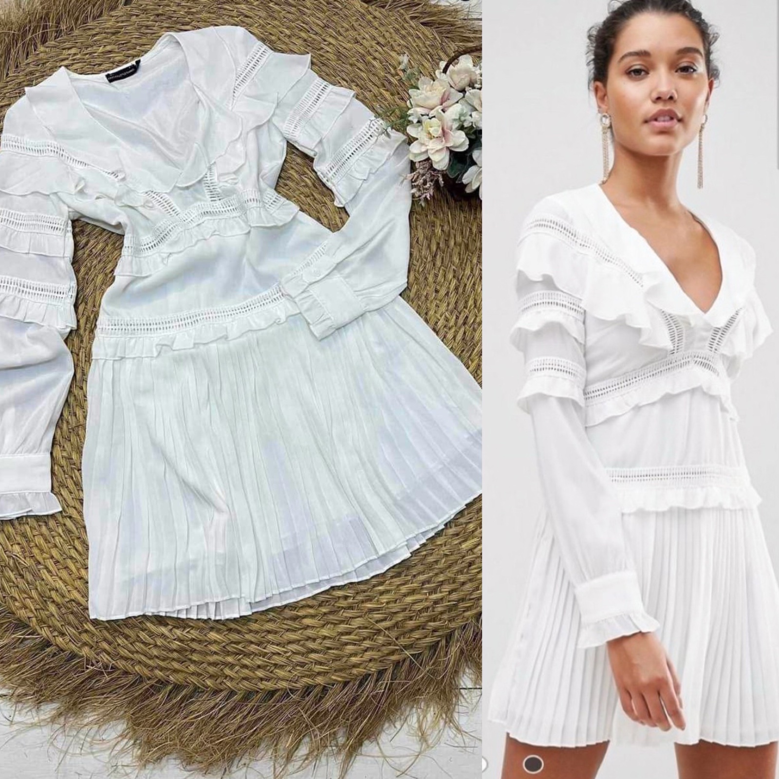 Robe blanche PrettyLittleThing ✨