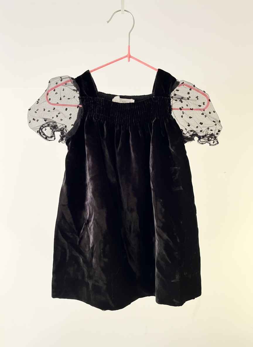 Robe velour noir zara