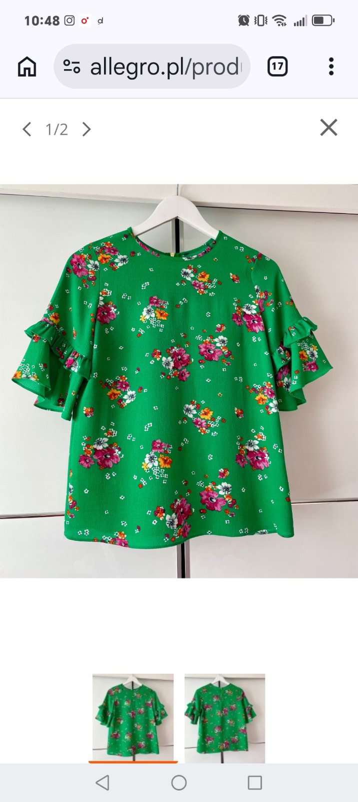 Magnifique blouse fleurie