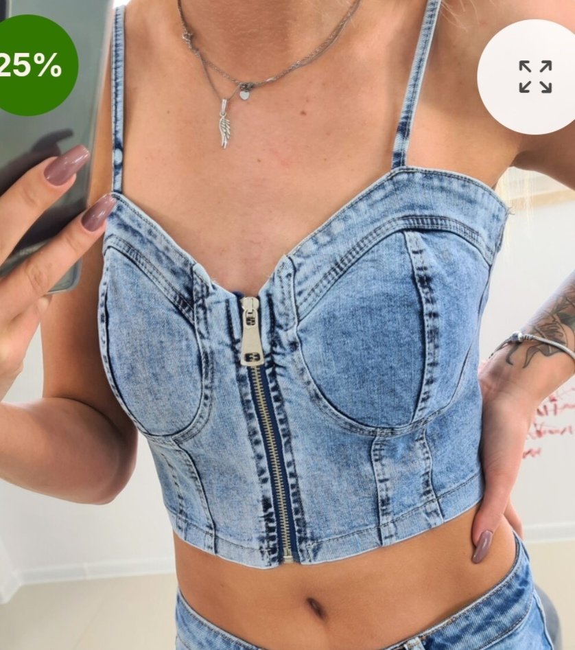 Joli top en djean 